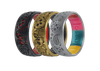 3 Dia de los Muertos inspired Engraved Silicone Rings